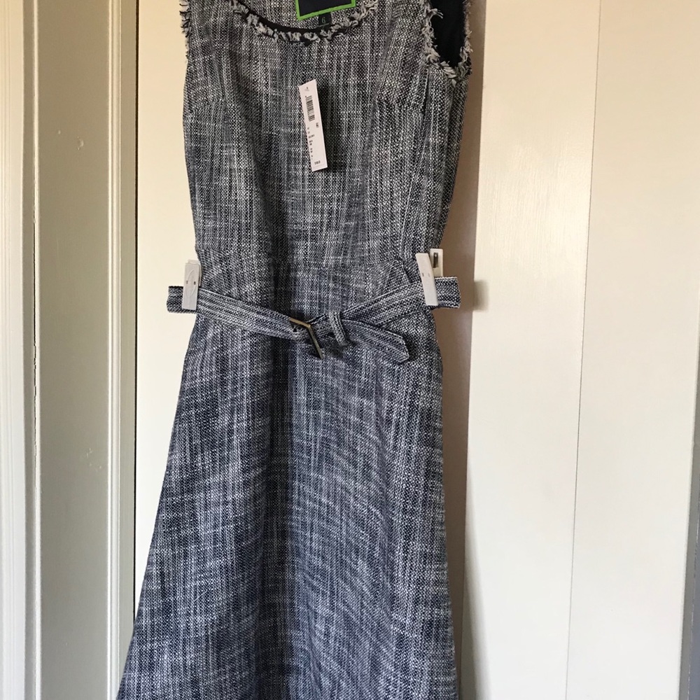 Boucle Belted Dress